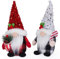 FYBlossom 2 Stück Weihnachten Deko Wichtel Weihnachtszwerg, Handgemachte Plüsch Weihnachtswichtel Figuren Weihnachtsdeko, Weihnachten Puppe Süße Zwerg Figuren Geschenk Für Weihnachten Dekoration