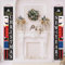 Mokeum Nussknacker Weihnachtsbanner, Weihnachten Banner, Nussknacker Soldat Banner für Tür Wand Tür Garten Indoor Outdoor Deko