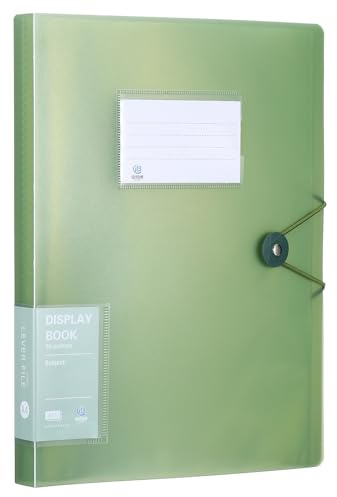 PATIKIL 30 tasche Cartella raccoglitore portfolio 12,1 x 10,6 pollici | foglio di plastica trasparente, per documenti artistici, maniche protettive display Libro di presentazion