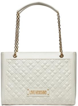 Love Moschino QUILTED PU WEISS TASCHE, Weiß, Einheitsgröße