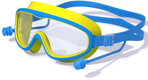LICHUANUK Gafas Piscina Niños, Gafas de Natación Niños con Gran Angulo de Visión,Anti-Vaho Anti-UV Sin Fugas,Gafas Buceo, Gafas de Nadar para Niños de 3 a 12 Años