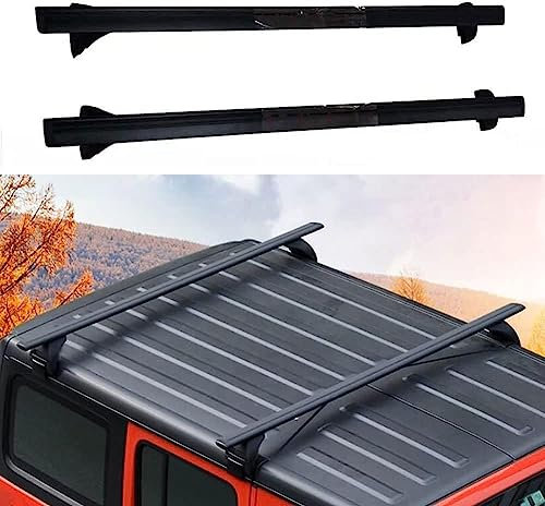 Aluminium Relingträger Dachträger Dachgepäckträger für Jeep Wrangler Rubicon JKJL 2018-2022 2023 2024, Gepäcktransport Reisen Camping Crossbar Roof Racks