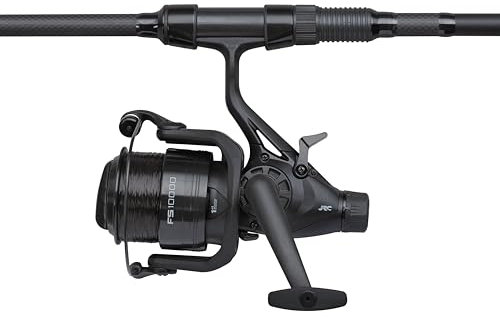 JRC Specimen Combo, Combos de caña y Carrete Defender, Pesca Gruesa y combinada, Peces de Lago, Pescador de Agua Dulce, Carpa, preenrollado con Hilo, Negro, 10000, 3.66m, 3.25 LB