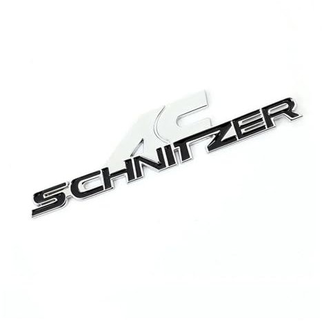 Generisch 3D-Autoaufkleber, Emblem, Autoabzeichen, Metallaufkleber, kompatibel mit AC Schnitzer M 3 5 E46 E39 E36 E60 E90 E39 X1 X3 X5 X6 Performance Styling Personalisierte Auto Aufkleber(Black AC)