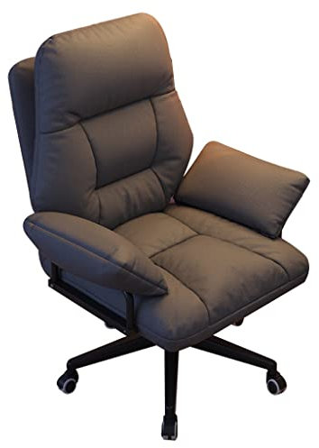 Ergonomic Gaming Chair with Wheels for Home Office Desk Recliner Armchair with Lazy Sofa Backrest Desk Seat for Living Room and Bedroom Gray A