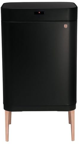 Berlinger Haus Abfallbehälter mit Sensoröffnung 60 l | Edelstahl Black Rose Collection | Hygienisch & Berührungslos | Modernes Design