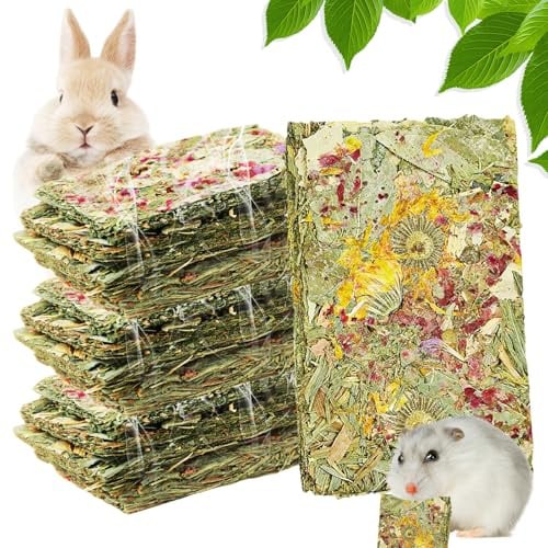 BORDEAG 15 Stück Hasen Kauspielzeug, Kaninchen Spielzeug Kauspielzeug, Kleintiere Molar Zubehör Für Meerschweinchen Chinchilla Hasen