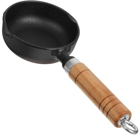 Garneck Pentola Ghisa Antiaderente Con Manico Perfetta Per Sciogliere Burro e Utensile Da Cucina Per Di Natale e Occasioni Speciali