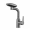 Waschbeckenarmatur Bad Ausziehbar 360° Drehbar 4 Modus Wasserhahn Bad Einhebelmischer,grau