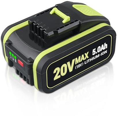 5.0Ah 20V Replacement for Worx Battery 18V Lithium-Ion Compatible with Worx 20V Max Battery WA3551 WA3551.1 WA3553 WA3556 WA3605 WA3641 WG629E WG546E Power Tools