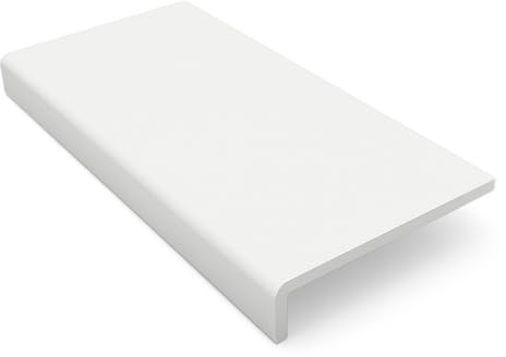 300mm x 2m White uPVC Fascia Capping & Sill Cover + End Caps – 1 Pack