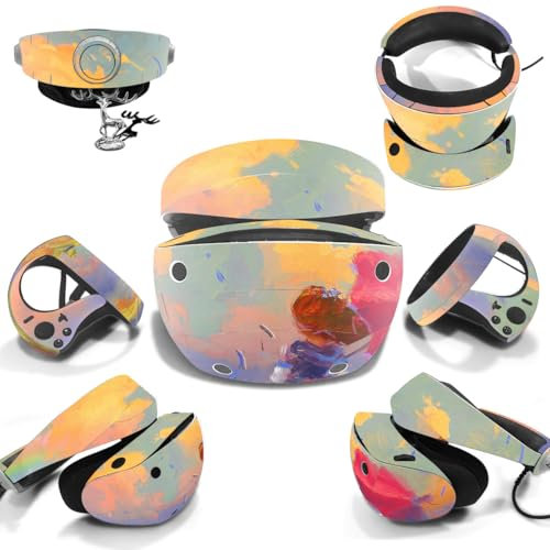 Illustrierte PS VR2 Skins - Schutzhülle Für Virtual Reality Headsets, Künstlerisches Design Mit Rutschfester, Matter Oberfläche illustrations-0321