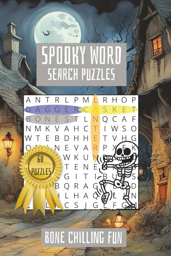 Spooky Word Search Puzzles: 60 Puzzles| Bone Chilling Fun