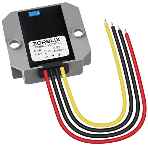 Zorblix DC-DC 8-40V zu 5V Spannungs-wandler, 5A 25W spannungsregler einstellbar - mit 95% Effizienz, 24V 5V Spannungs-regler Spannungs-stabilisator Step-down Volt, 12V 5-V Buck Converter Netzteil