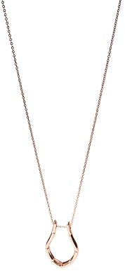 Purelei Porta anelli a goccia – Acciaio inossidabile placcato oro 14 carati / oro rosa 18 carati / argento – Portagioie per anelli – Design goccia – Regolabile 40 – 45 cm – Sicuro ed elegante