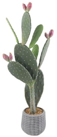 GarveeHome 106 cm Plante Artificielle de Cactus en Pot - Plantes succulentes artificielles décoratives Euphorbia Accruensis Cactus Artificiel pour la Maison, Le Jardin, Le Bureau, la décoration, Les