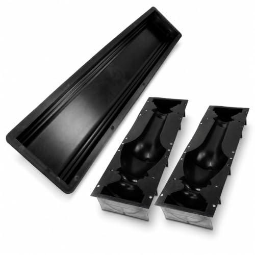@tec Gießformen für Beton, Baluster & Abdeckplatte, Schalungsform Set | Wiederverwendbare PP-Kunststoff-Betonformen für Baluster, Mauerabdeckung & Gehwegplatten – bis zu 250× nutzbar