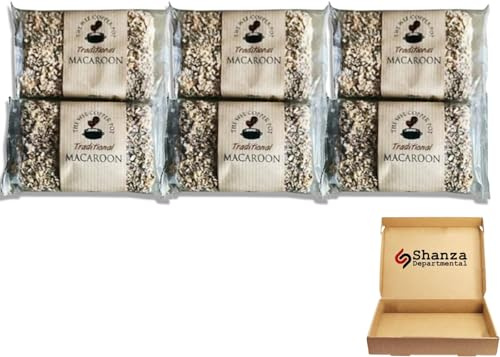 The Wee Copper Pot Traditional Scottish Macaroon – 120g (Pack of 6) – Handcrafted Toasted Coconut & Sweet Fondant Bars – Authentic Scottish Confectionery – 720g Bulk Bundle