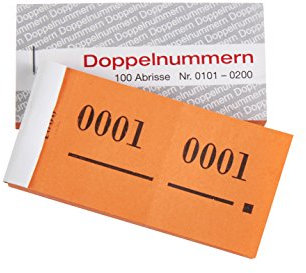 Deiters Doppelnummern 1-1000 orange
