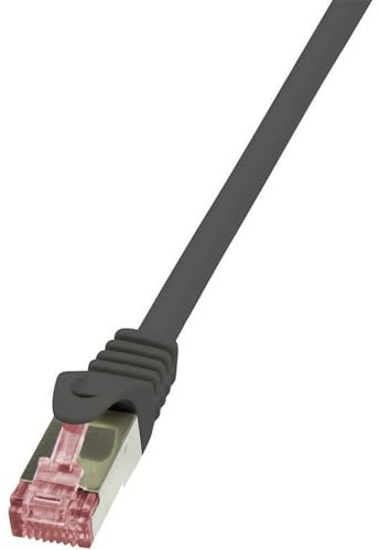 LogiLink CQ2073S CAT6 S/FTP PIMF PrimeLine Patch Cable, 5 Meter Length, Black, Black, 5 Meter Length