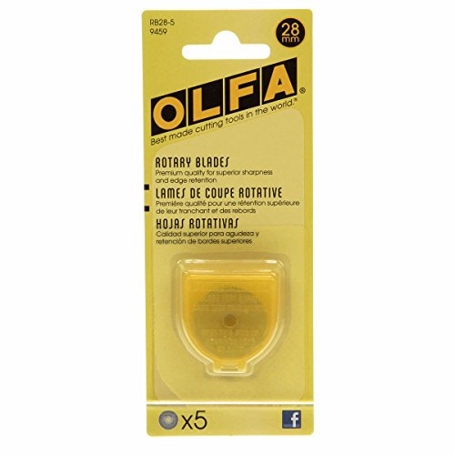 Olfa Ersatzklinge für Rollschneider, 28 mm, 5 Stück