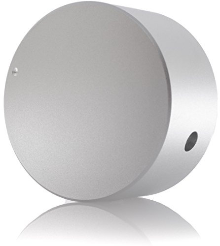 Hifi Lab Aluminium Poti-Knopf 40x22 mm Silber, Massiv, Hochwertig, CNC-Bearbeitet, 6,35 mm Aufnahme, Madenschraube, Silber