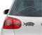 INDIGOS UG Auto Aufkleber Darwin Fish Sign weiß - schwarz - 149mmx53mm - Autoaufkleber - Tuning - Sticker - Heckscheibe - Fahrrad - Motorrad - UV beständig