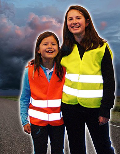 Kinder Warnweste/Warnschutzweste, gelb, Gr. XS, 3-6 Jahre