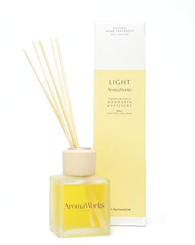 AromaWorks Light Reed Diffuser 100ml, Mandarin & Vetivert