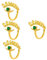 JPXXFM Frauen Chic Finger Evil Eye Womans Golden