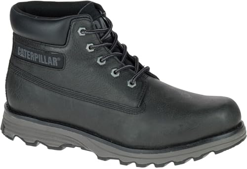 CAT Lifestyle Founder Nubuck Leather Men's Black Ankle Boots - UK 12