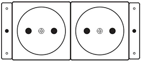 Kramer Electronics TS-2DE toma de corriente