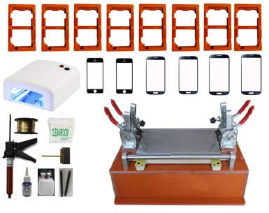 GOWE LCD-Trennmaschine LCD Trennmaschine mit UV-Kleber + UV-Lampe + 8 Formen + 6 Glas + Schneiddraht 200 m