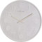 NeXtime Wanduhr WOOD WOOD BIG, rund, aus Holz, Weiß, ø 53 cm