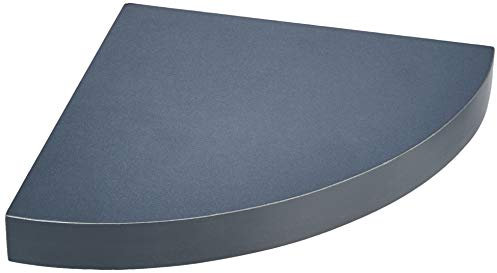 Homéa, Etagere d'Angle Flottante MDF L25 x 25 cm Gris Anthracite