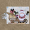 Benoon Metall-Stanzformen, Weihnachtsmann-Motiv, Prägeschablone für DIY Scrapbooking, Fotoalbum, Papierkarten, Bastelarbeiten, Silber
