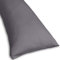 Traumreiter Bezug Seitenschläferkissen 140x40 I 40x140 und 40x145 Seitenschläferkissen Bezug 40 x 145/40 x 140 Kissenbezug 40x145 Baumwolle 97% Elastan 3% mit Reißverschluss (Graphit grau (48))