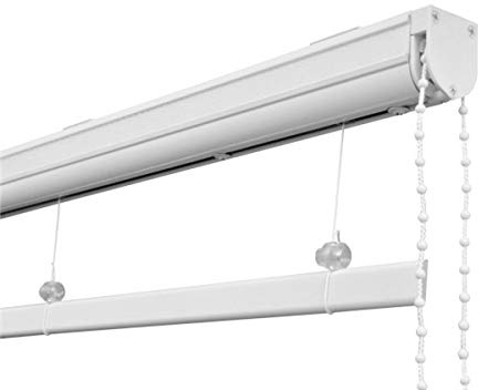 90cm Cassette Roman Blind Kit CHROME Chain - Curtains At Home