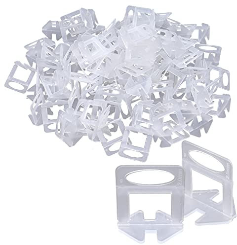 Tile Leveling Clips 2mm 200 Pcs DBOO Tile Leveling System Spacers Clips DIY Floor Tile Spacer Tiles Leveler Spacers