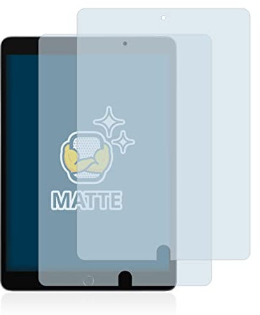 BROTECT Entspiegelungs-Schutzfolie für Apple iPad 10.2 2021 (9. Gen.) (2 Stück) Matte Displayschutz-Folie, Anti-Reflex, Anti-Fingerprint