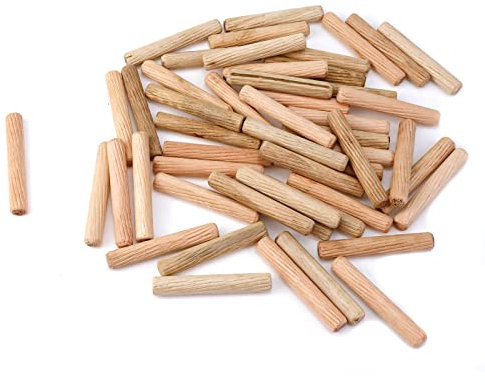 Mewutal Holzdübelstifte, 8 mm x 50 mm, 50 Stück