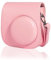 HIUOUIH Tasche Kompatibel mit Instax Mini 11 Kamera Schutzhülle Fujifilm Hülle Sofortbildkameras Huelle aus Weichem Kunstleder Kameratasche Portable Case Abdeckung Abnehmbaren Riemen, Rosa