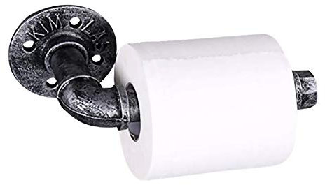 Generic Industrielle Rohr Toilettenpapierhalter Retro Eisen Klopapierhalter Wandmontage Klorollenhalter 7,48 Zoll WC Halter Rollenhalter für Bad Küche WC Papier Halterung