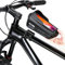 WILD MAN Fahrradrahmentasche mit Schnellentriegelung und TPU-Touchscreen, Oberrohr, für Mountainbike, Rennrad, MTB, Radfahren (E12X, schwarz)