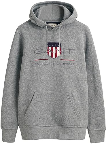 GANT Men's Reg Medium Archive Shield Hoodie Hooded Sweatshirt (Pack of 1)