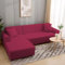 HEYOMART Sofabezug Ecksofa L Form Stretch Sofa Überzug Universal Couchbezug Für 1/2/3/4 Sitzer - 1 Sitzer, Weinrot (L Form Ecksofa Erfordert Zwei)