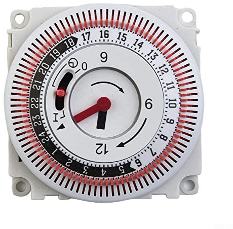 Lot de 3 minuteurs 24 heures, minuterie mécanique 24 heures, dispositif de synchronisation industriel, protection pour lumières, lampes et appareils ménagers