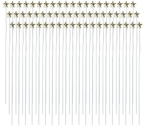 WDONAY 60 Stück 3D-Stern-Kuchendekoration, goldener Stern, Cupcake-Topper, Dessert-Kuchendekoration für Geburtstag, Verlobung, Hochzeit, Party