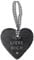Spruchreif | Schieferherz Mini mit Gravur | Schiefertafel in Herzform | Mini Dekoherz aus Schiefer zum Aufhängen | Valentinstag | Hochzeitstag | Hochzeit | Liebe