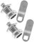 BESPORTBLE 2 Sets Garbage Can Lock Trash Can Lock Socket-Type Lock Replacement Waste Bin Press Buckles for Outdoor Silver